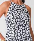 Blusa Regata Feminina Halter Neck Flores Marisa Preto-52561