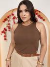 Blusa Regata Feminina Tecido Premium Duplo Forro amaricana Básica