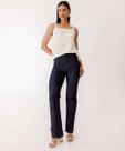Blusa Regata Feminina Tricô Brilho Lurex Marisa Off Wh-28023
