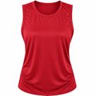 Blusa Regata Furadinha Malha Fria Dryfit - Academia cor:Vermelhotamanho:P