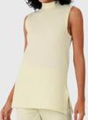 Blusa Regata Malwee 1000128583 Feminina Gola Alta Malha Texturizada T. P/GG