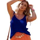 Blusa Regata Vih Triny Larga em Tricô Fang Bolsinho Frontal e Caimento Solto
