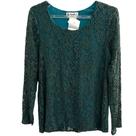Blusa Rendada Verde Escuro da Zarak - Tam 44