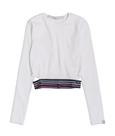 Blusa ribana com elastico