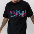 Blusa Round 6 Larga Over Streetwear Estampa Guardinhas em Algodão Unissex