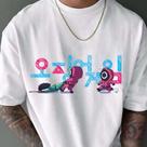 Blusa Round 6 Larga Over Streetwear Estampa Guardinhas em Algodão Unissex