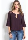 Blusa roxa feminina Blusa roxa feminina