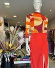 Blusa +saia laranja