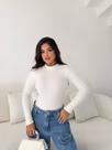Blusa Segunda Pele Feminina Gola Alta Inverno 2026 Macia Cor:CerejaTamanho:G