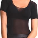 Blusa segunda pele manga curta decotada selene fio 40 9170 transparente