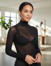 Blusa Segunda Pele Manga Longa Gola Alta Transparente Selene Blusa Segunda Pele Manga Longa Gola Alta Transparente Selene