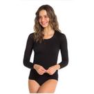 Blusa Segunda Pele Manga Longa - Transparente - Aderente - Microfibra - Trifil