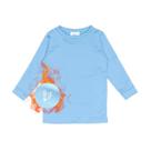 Blusa Segunda Pele Térmica Infantil Peluciado Para O Frio azul claro