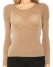 Blusa Segunda Pele Trifil Manga Longa 100% Poliamida 6311 Cor:NaturalTamanho:G 48-54