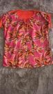 Blusa sem manga colorida laranja