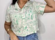 Blusa Semi Cropped com Mangas