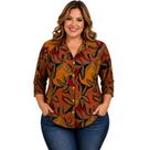 Blusa Senhora Camisa Manga 3/4 Malha Fria Estampadas