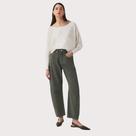 Blusa Shoulder Tricot Manga Ampla Off White