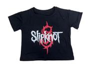 Blusa Slipknot Banda de Rock Blusinha Camiseta Cropped Feminino Baby Look Sf415 BM