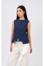 Blusa Social de Alfaiataria Pinotage Marinho - Be Carmell