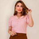 Blusa Social Feminina Evangélica com Botões Nas Mangas