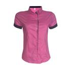 Blusa Social Feminina Manga Curta Rosa Blusa Social Feminina Manga Curta Rosa