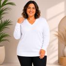 Blusa Suéter de Tricot Tamanho Grande Inverno Frio Blusa Suéter de Tricot Tamanho Grande Inverno Frio