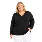 Blusa Suéter de Tricot Tamanho Grande Inverno Frio