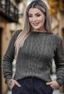 Blusa Sueter Trança Malha Trico Inverno Frio - Promocional Lançamento Tamanho U