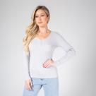 Blusa susie modal decote botão feminino