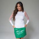 Blusa susie modal manga tule feminina
