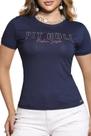 Blusa T-shirt Baby Look Feminina Pit Bull Jeans Pitbull 87034