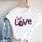 Blusa T-shirt Camiseta Feminina Estampada -Borboleta- Várias Estampas