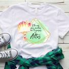 Blusa T-shirt Camiseta Feminina Estampada - Cristãn- Várias Estampas 18