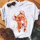 Blusa T-shirt Camiseta Feminina Estampada-Pitbull- Várias Estampas 04