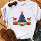 Blusa T-shirt Camiseta Feminina Estampada Várias Estampas 100