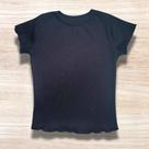 blusa t-shirt canelado manga corta feminina blusa t-shirt canelado manga corta feminina