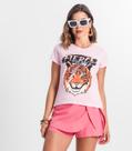 Blusa T-Shirt Feminina Estampada Select Rosa