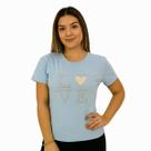 Blusa T-Shirt Manga Curta Love Feminina Blusa T-Shirt Manga Curta Love Feminina