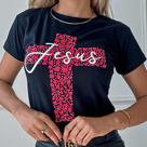 Blusa T-shirt Moda Feminina Camiseta Evangélica Deus Algodão Baby Look Cristã