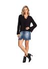 Blusa tecido rayon bali manga longa lunender 67658