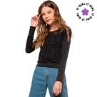 Blusa Teen Feminina Amora Meia Malha