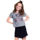 Blusa Teen Feminina Amora Meia Malha