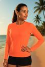 Blusa Térmica Feminina Proteção Solar UV 50 Manga Longa Segunda Pele Verão Lisa