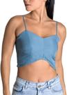 Blusa Top Azul Sawary Fashion