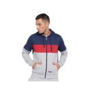 Blusa Topper Masculina Moletom Block 4321060 Marinho/Bordo/Mescla