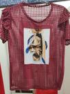 blusa transparente bordo feminina tamanho M