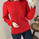 Blusa Tricô Ana Gonçalves A4418 - Vermelho Vibrante para um Inverno Estiloso