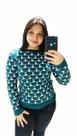 Blusa Trico Coração 3d 2018 Moda Feminina Blusa Trico Coração 3d 2018 Moda Feminina