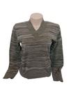 Blusa Tricô Feminina Mescla com Elastano Meia Estação